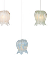 Currey and Company - 9000-1425 - Seven Light Pendant - Polpo - Blue/Green/White/Silver