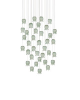 Currey and Company - 9000-1401 - 36 Light Pendant - Polpo - Green/Silver