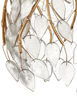 Currey and Company - 9000-1392 - 30 Light Pendant - Banyan - Antique Brass/Clear/Silver