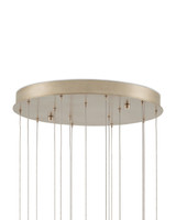 Currey and Company - 9000-1390 - 15 Light Pendant - Banyan - Antique Brass/Clear/Silver