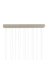 Currey and Company - 9000-1383 - 15 Light Pendant - Cannula - Vintage Brass/White/Silver
