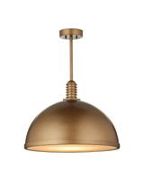 Currey and Company - 9000-1378 - LED Pendant - Cupola - Antique Brass/White