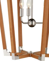 Currey and Company - 9000-1376 - Three Light Chandelier - Boyd - Natural/Polished Nickel