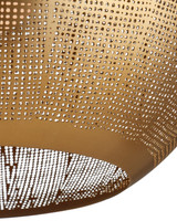 Currey and Company - 9000-1363 - One Light Pendant - Buckram - Antique Brass