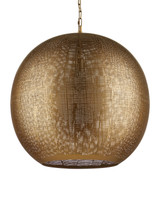 Currey and Company - 9000-1363 - One Light Pendant - Buckram - Antique Brass
