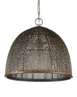 Currey and Company - 9000-1353 - One Light Pendant - Eduardo - Natural Iron/Brass