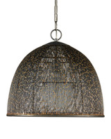 Currey and Company - 9000-1353 - One Light Pendant - Eduardo - Natural Iron/Brass