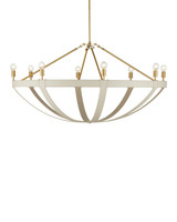 Currey and Company - 9000-1352 - Eight Light Chandelier - Barrington - Cream/Brushed Brass