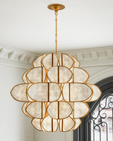 Currey and Company - 9000-1339 - Nine Light Chandelier - Galatea - Natural/Brass