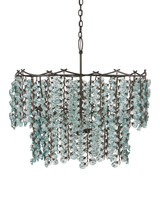 Currey and Company - 9000-1330 - Six Light Chandelier - Herbary - Clear/Bronze