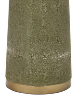 Currey and Company - 8000-0187 - One Light Floor Lamp - Galuchat - Green Faux Shagreen / Brass