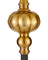Currey and Company - 8000-0176 - One Light Floor Lamp - Haines - Bronze/Vintage Brass