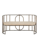 Currey and Company - 7000-1292 - Bench - Euclid - Antique Bronze
