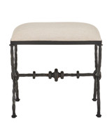 Currey and Company - 7000-1252 - Ottoman - Agora - Bronze