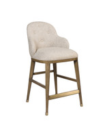 Currey and Company - 7000-1132 - Counter Stool - Vario - Chanterelle / Satin Brass