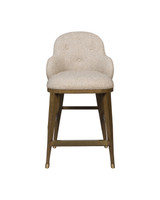 Currey and Company - 7000-1132 - Counter Stool - Vario - Chanterelle / Satin Brass