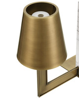 Currey and Company - 6700-0028 - One Light Table Lamp - Pilote - Natural / Polished Antique Brass