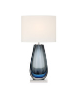 Currey and Company - 6700-0024 - One Light Table Lamp - Danza - Blue / Clear / Polished Nickel