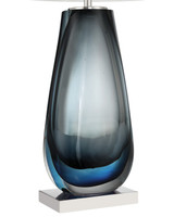 Currey and Company - 6700-0024 - One Light Table Lamp - Danza - Blue / Clear / Polished Nickel