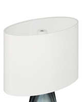 Currey and Company - 6700-0024 - One Light Table Lamp - Danza - Blue / Clear / Polished Nickel