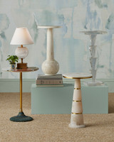 Currey and Company - 6700-0022 - LED Table Lamp - Meandro - White/Antique Brass