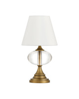 Currey and Company - 6700-0018 - LED Table Lamp - Sashay - Clear/Polished Antique Brass