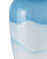Currey and Company - 6000-1122 - One Light Table Lamp - Heaven - Cloudy Blue / Nickel