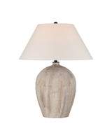 Currey and Company - 6000-1111 - One Light Table Lamp - Fresco - Beige / Brown