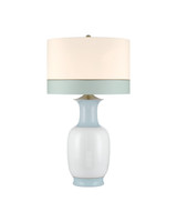 Currey and Company - 6000-1108 - One Light Table Lamp - Kora - Off-White / Light Blue