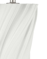 Currey and Company - 6000-1105 - One Light Table Lamp - Ascension - Off-White / Clear