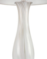 Currey and Company - 6000-1102 - One Light Table Lamp - Penna - Light Gray / Off-White