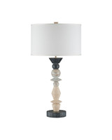 Currey and Company - 6000-1101 - One Light Table Lamp - Cairn - Natural / Midnight Black