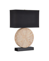 Currey and Company - 6000-1100 - One Light Table Lamp - Pinion - Natural / Black