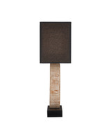 Currey and Company - 6000-1100 - One Light Table Lamp - Pinion - Natural / Black