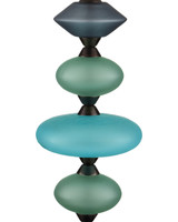 Currey and Company - 6000-1093 - One Light Table Lamp - Nereid - Blue / Metallic Black