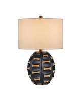 Currey and Company - 6000-1092 - One Light Table Lamp - Betel Nut - Black