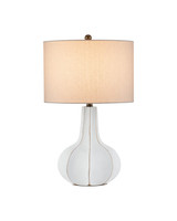 Currey and Company - 6000-1090 - One Light Table Lamp - Bonbori - White