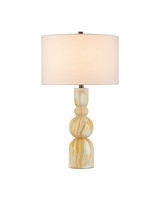 Currey and Company - 6000-1086 - One Light Table Lamp - Chawton - Marbleized Yellow