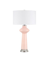 Currey and Company - 6000-1073 - One Light Table Lamp - Henrietta - Pink/Clear