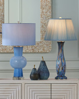 Currey and Company - 6000-1072 - One Light Table Lamp - Duende - Blue/Clear