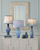 Currey and Company - 6000-1072 - One Light Table Lamp - Duende - Blue/Clear