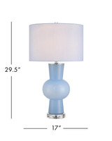 Currey and Company - 6000-1072 - One Light Table Lamp - Duende - Blue/Clear