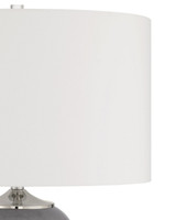 Currey and Company - 6000-1071 - One Light Table Lamp - Lewes - Gray/Clear/Polished Nickel