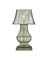 Currey and Company - 6000-1062 - One Light Table Lamp - Tuteurs - Distressed Green