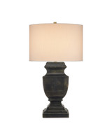 Currey and Company - 6000-1061 - One Light Table Lamp - Balustrade - Distressed Light Black