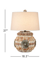 Currey and Company - 6000-1055 - One Light Table Lamp - Seascape - Natural