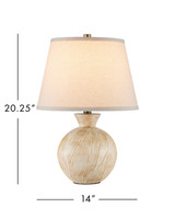 Currey and Company - 6000-1052 - One Light Table Lamp - Brushmark - Beige