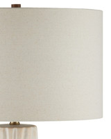 Currey and Company - 6000-1050 - One Light Table Lamp - Water-borne - Off-White/Natural