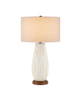 Currey and Company - 6000-1050 - One Light Table Lamp - Water-borne - Off-White/Natural