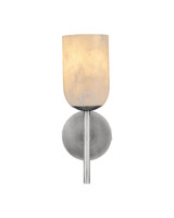 Currey and Company - 5800-0083 - One Light Wall Sconce - Belmont - Natural / Polished Nickel